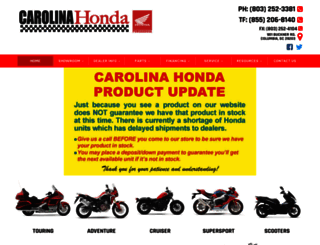 carolinahonda.com screenshot
