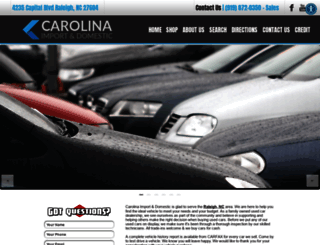 carolinaimport.com screenshot