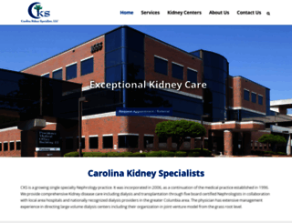 carolinakidneyspecialists.com screenshot