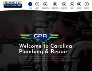 carolinaplumbingrepair.com screenshot