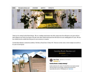 carolinarusticrentals.com screenshot
