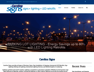 carolinasignsnc.com screenshot