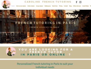 caroline-frenchtutoring.com screenshot