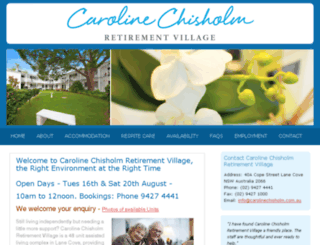 carolinechisholm.com.au screenshot