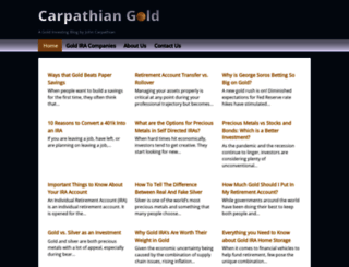 carpathiangold.com screenshot