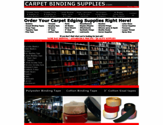 carpetbindingsupplies.com screenshot