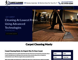 carpetcleaning-manly.com.au screenshot
