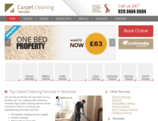 carpetcleaning-norwood.co.uk screenshot