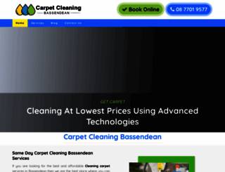 carpetcleaningbassendean.com.au screenshot