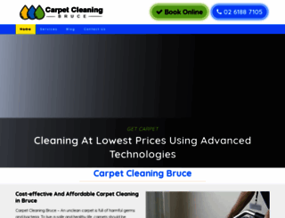 carpetcleaningbruce.com.au screenshot