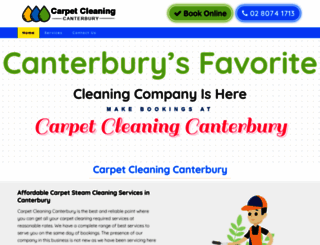 carpetcleaningcanterbury.com.au screenshot