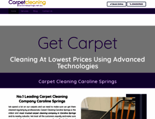 carpetcleaningcarolinesprings.net.au screenshot