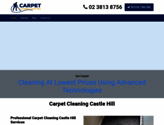 carpetcleaningcastlehill.com.au screenshot