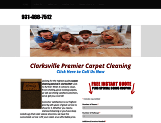 carpetcleaningclarksville.com screenshot