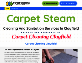carpetcleaningclayfield.com.au screenshot