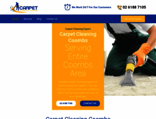 carpetcleaningcoombs.com.au screenshot