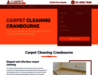 carpetcleaningcranbourne.net.au screenshot
