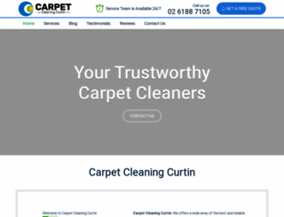 carpetcleaningcurtin.com.au screenshot