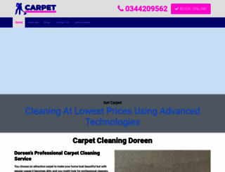 carpetcleaningdoreen.com.au screenshot