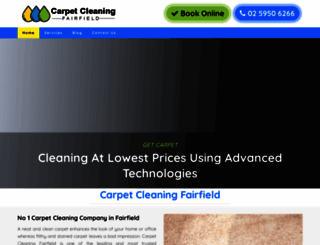 carpetcleaningfairfield.com.au screenshot