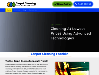 carpetcleaningfranklin.com.au screenshot