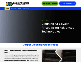 carpetcleaninggreenslopes.com.au screenshot