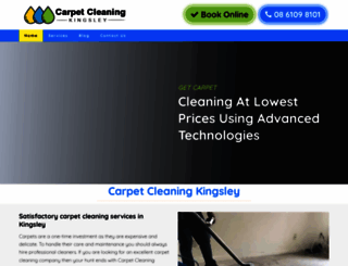 carpetcleaningkingsley.com.au screenshot