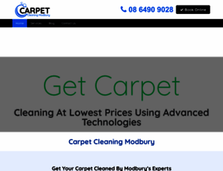 carpetcleaningmodbury.com.au screenshot