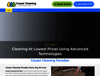 carpetcleaningparadise.com.au screenshot