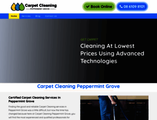 carpetcleaningpeppermintgrove.com.au screenshot