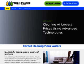 carpetcleaningpiarawaters.com.au screenshot