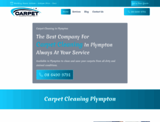 carpetcleaningplympton.com.au screenshot