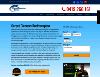 carpetcleaningrockhampton.com.au screenshot