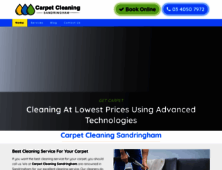 carpetcleaningsandringham.com.au screenshot