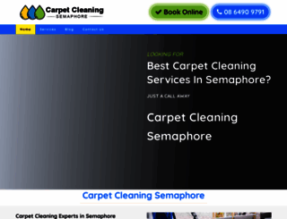 carpetcleaningsemaphore.com.au screenshot