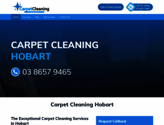 carpetcleaningshobart.com.au screenshot