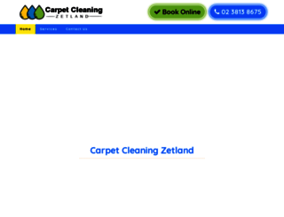 carpetcleaningzetland.com.au screenshot