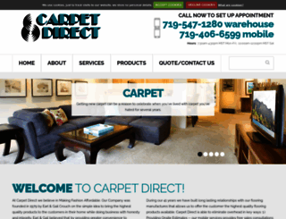 carpetdirectsoutherncolorado.com screenshot