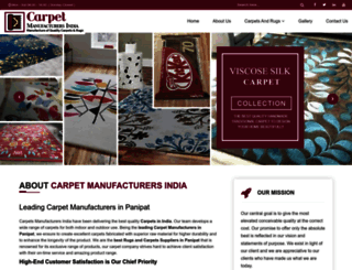 carpetmanufacturers.in screenshot