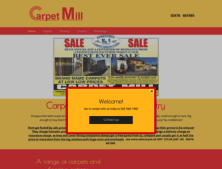 carpetmillcoventry.co.uk screenshot