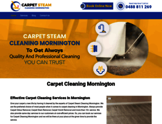 carpetsteamcleaningmornington.com.au screenshot