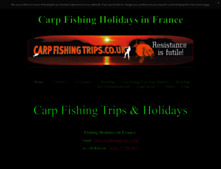 carpfishingtrips.co.uk screenshot