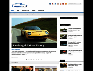 carphile.co.uk screenshot