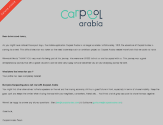 carpoolarabia.com screenshot