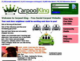 carpoolking.com screenshot