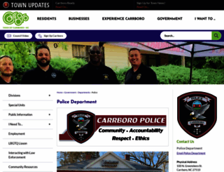 carrboropolice.com screenshot