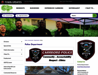 carrboropolice.org screenshot