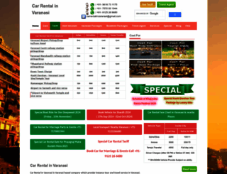 carrentalinvaranasi.com screenshot