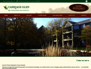 carriageglenoflincoln.com screenshot