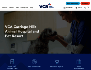carriagehillsvets.com screenshot